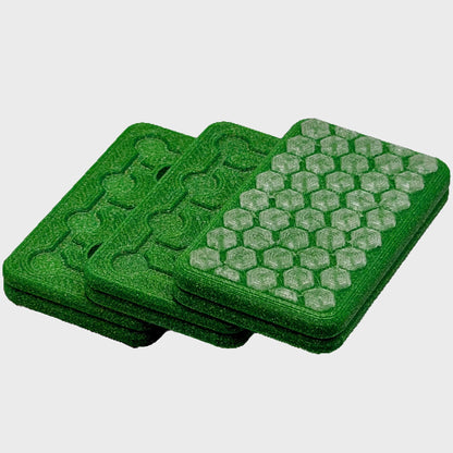 M01MC Galaxy Green/Funfetti Small Grenade - Modular Dual Material Fidget Slider